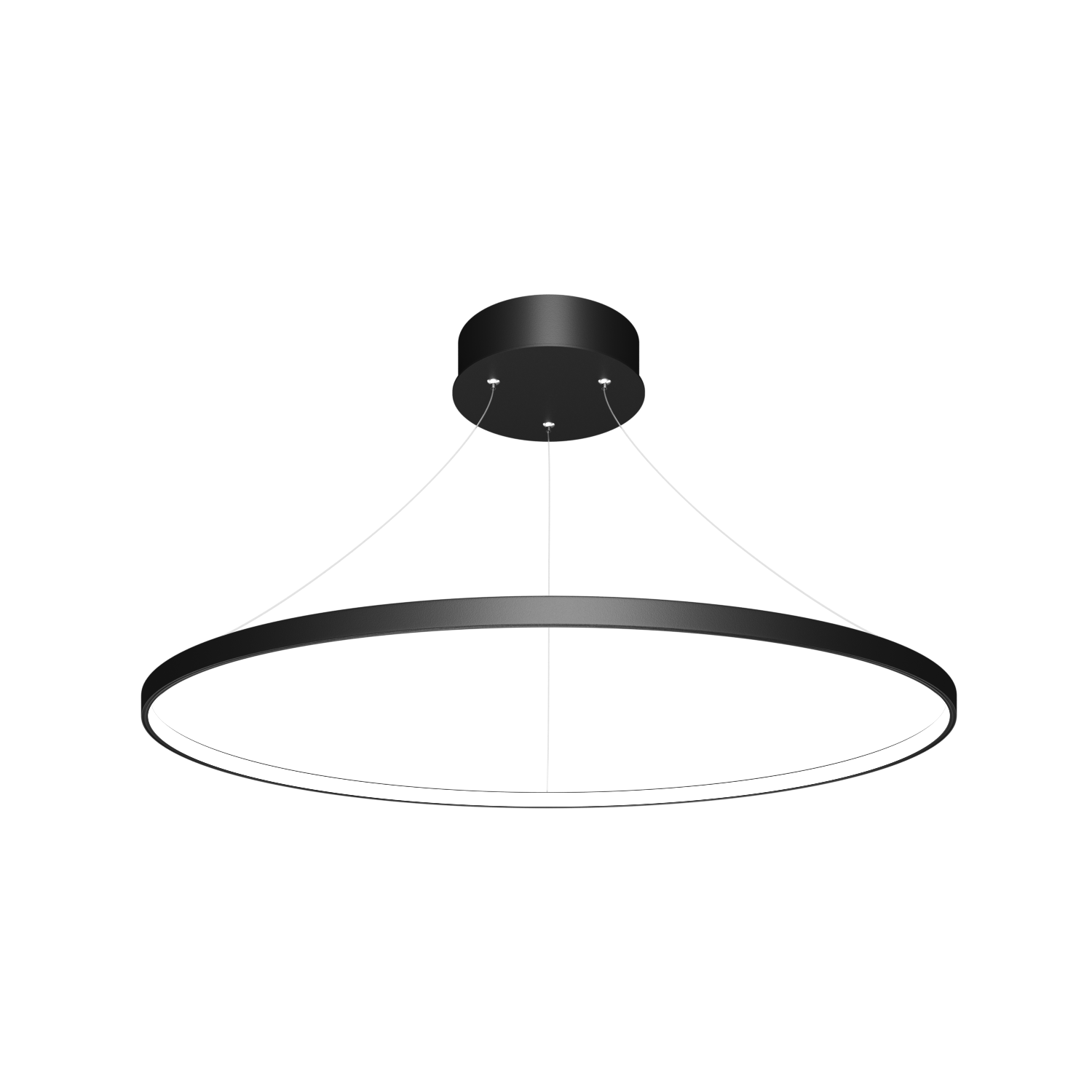Ring Slim Inlight d700 h18 w6 44Вт 4000К Черный