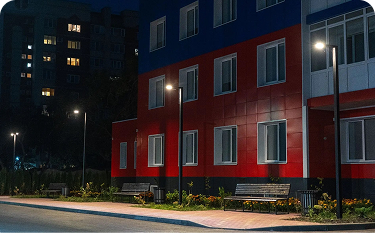 Освещение пешеходных зон