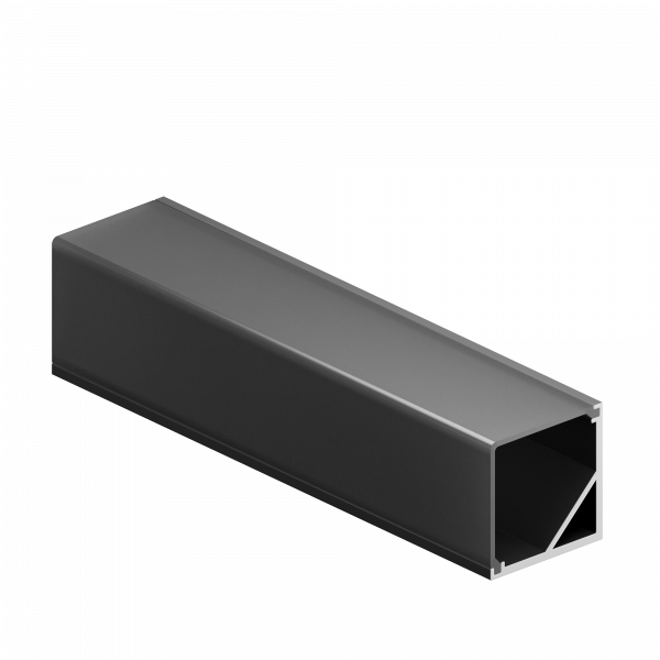 12345b_1_ch Geniled_profile_kit_for_LED_strip_corner_16x16x1000_M20_Black_with_plugs_and_L-shaped_black_diffuser 02