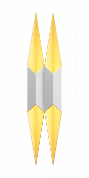 Настенный Penne Cube Duo 1100x226 GU10 36Вт 4000К White/Gold