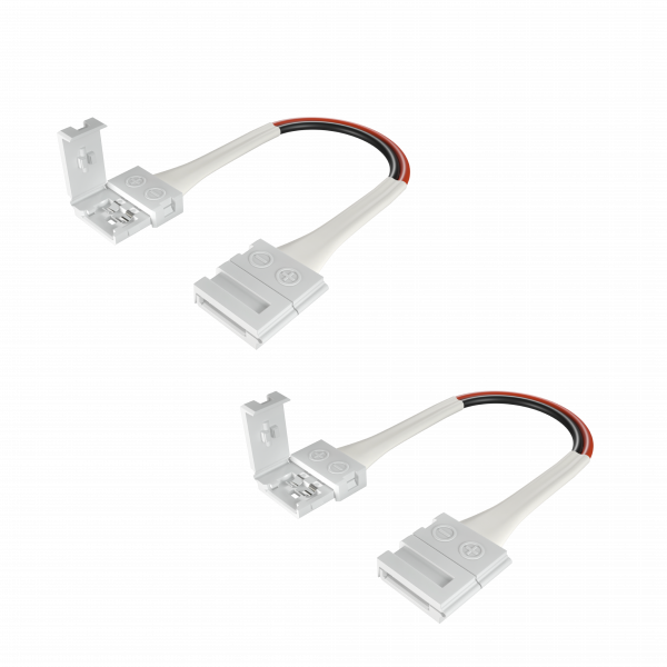 12193 Geniled Wire set with clip-on connectors for 8mm wide LED strip (3.5mm between pins)
