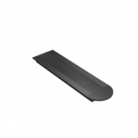 12130b Geniled_profile_kit_for_LED_strip_mortise_22x6x2000_M16_Black_with_plugs_and_flat_black_diffuser 02