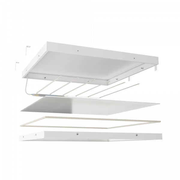 Geniled_Office_595x595x45_60w_36v_Mattglass_IP54_03_structure