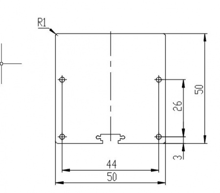 12143-2 Steel cap 1 mm for Geniled profile 12061 coated