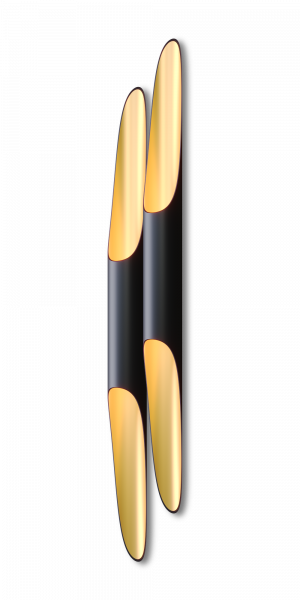 Настенный Penne Duo 1100x160 GU10 36Вт 4000К Black/Gold