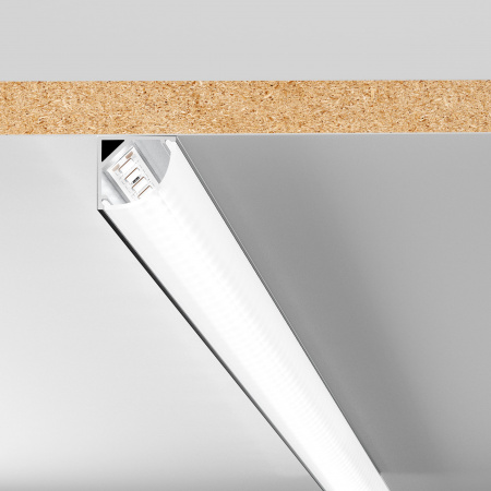 12139_ch Geniled profile kit for LED strip corner 16x16x2000 M20 with plugs and semicircular diffuser 05