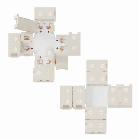 12189 Geniled Clip connector set for 8mm single color LED strip with X-shaped connector