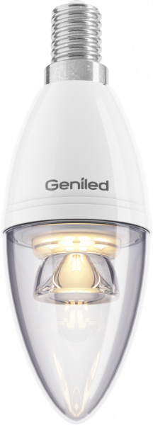 Светодиодная лампа Geniled E14 C37 8Вт 4200К  диммируемая 