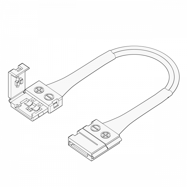 12175-2 Geniled Connector for flexible connection of single color LED strip 8mm 12175-2 Geniled Connector for flexible connection of single color LED strip 8mm