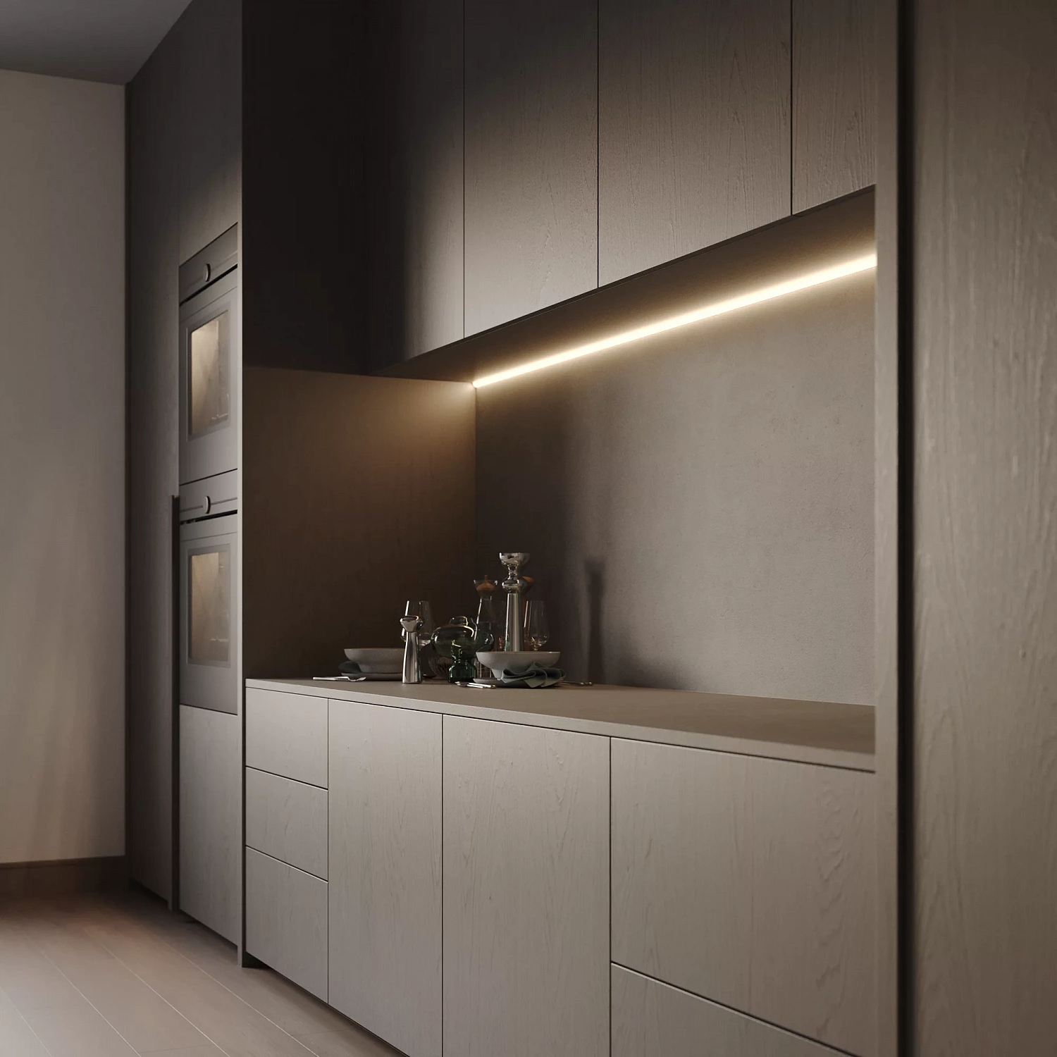 Серый рассеиватель для профиля