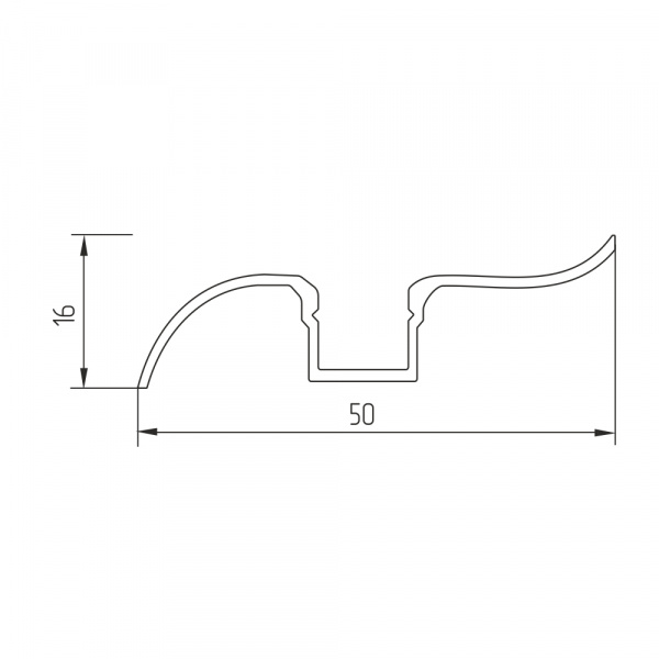 12040-2_Geniled_Profile_for_LED_strip_Geniled_plinth_50x16x2000_М16