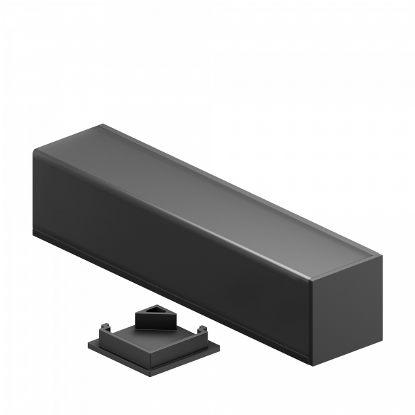 12345b_ch Geniled_profile_kit_for_LED_strip_corner_16x16x2000_M20_Black_with_plugs_and_L-shaped_black_diffuser 03