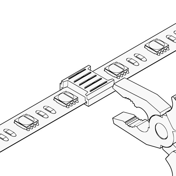 12363-4 Geniled Connector piercing 5pin for rigid connection of RGBW LED strip 12mm 1pc 12363-4 Geniled Connector piercing 5pin for rigid connection of RGBW LED strip 12mm 1pc