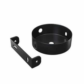 Потолочная чашка 80x25 черная