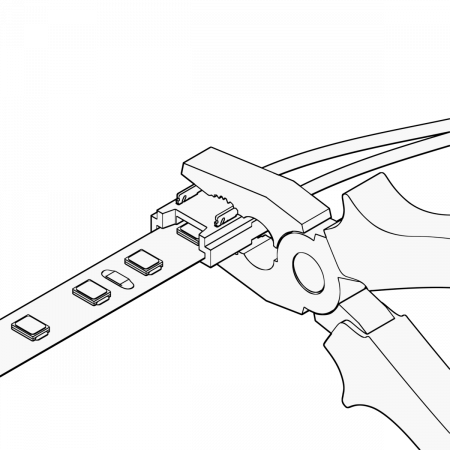12360-3 Geniled Piercing Connectors 2pin (7mm) with wire for flexible connection or 10mm tape connection 2pcs