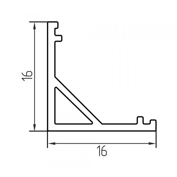 12139_1_ch Geniled profile kit for LED strip corner 16x16x1000 M20 with plugs and semicircular diffuser 04 12139_1_ch Geniled profile kit for LED strip corner 16x16x1000 M20 with plugs and semicircular diffuser 04
